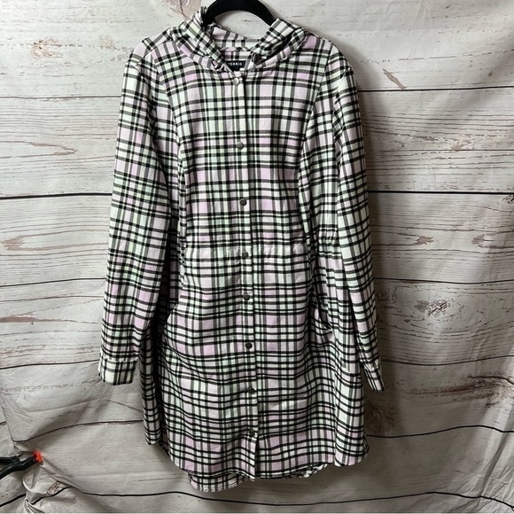 Nwot Torrid Flannel Hooded Anorak - Picture 2 of 8